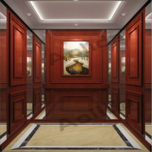 Пассажирский лифт с зеркалом из розового золота