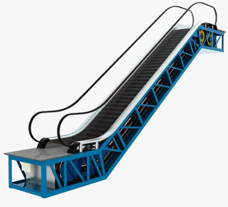 flat escalator in airport